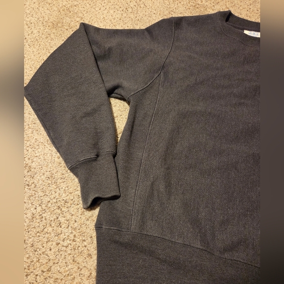 Champion Reverse Weave Crew Neck Sweatshirt Gray Unisex XS Long Sleeve Heavyweig - Picture 2 of 8